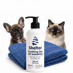 Bundle Pet Oat Shampoo & Bath Towel Set