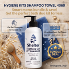 Bundle Pet Oat Shampoo & Bath Towel Set
